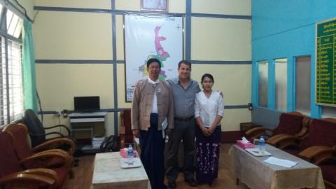 With Myanmar officials