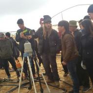 In New Technologies course  the students visit the greenhouses of the research and development center