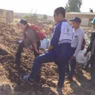 Visiting the compost site in Telalim