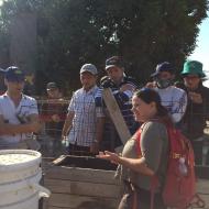 Visiting the compost site in Telalim